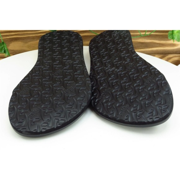 Flojos Sz 10 M Black Flip Flop Synthetic Women Sandals - Picture 7 of 7